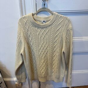 Cream Cable Knit Sweater